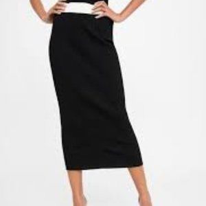 Two Toned ribbed knit skirt